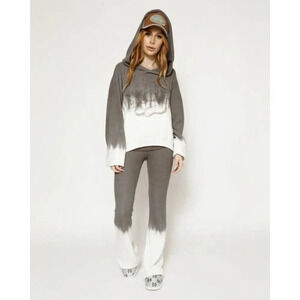 Boys lie silver lining thermal Gray Dip Dye Pants